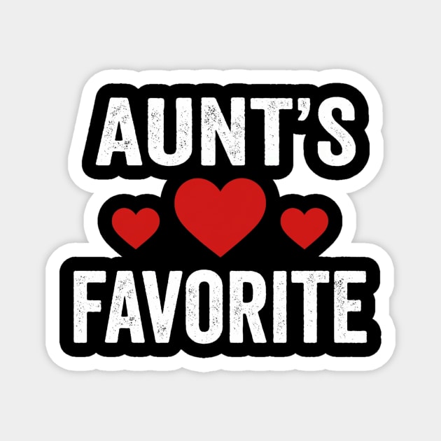 Aunt's Favorite Family Love Heart Magnet by ArtistTee ⭐⭐⭐⭐⭐