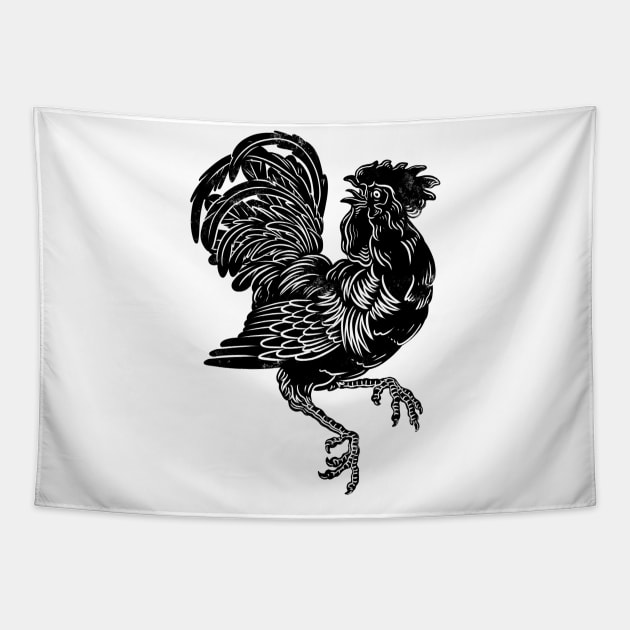 Rooster Tapestry by dezeight