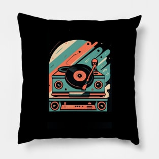 Turntable Vintage Audio Design Vinyl Record Player Dance Pillow