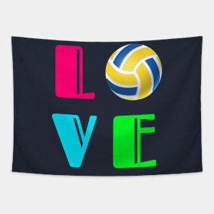 I Love Volleyball Tapestry