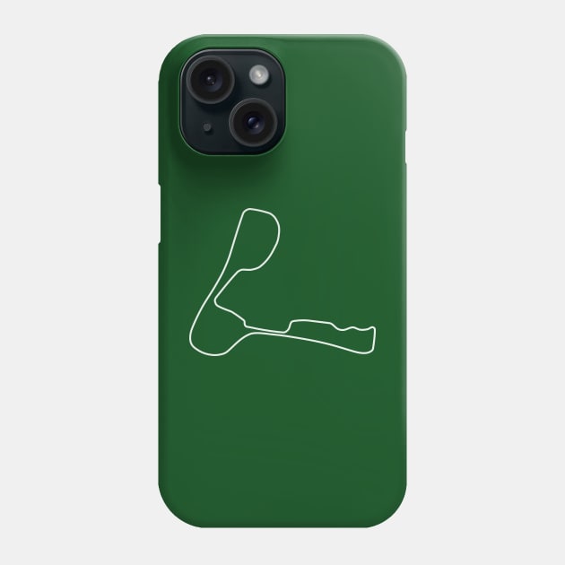 Cadwell Park [outline] Phone Case by sednoid