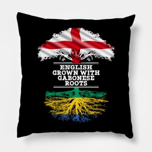 English Grown With Gabonese Roots - Gift for Gabonese With Roots From Gabon Pillow