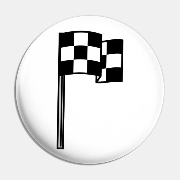 Race Flag Pin by ShirtyLife