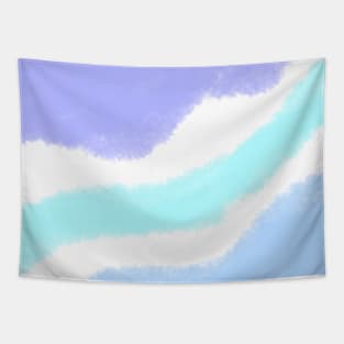 Blue pink purple watercolor abstract art Tapestry