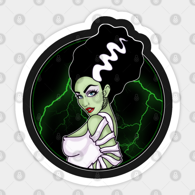Bride Of Frankenstein Lightning Bride Of Frankenstein Sticker Teepublic