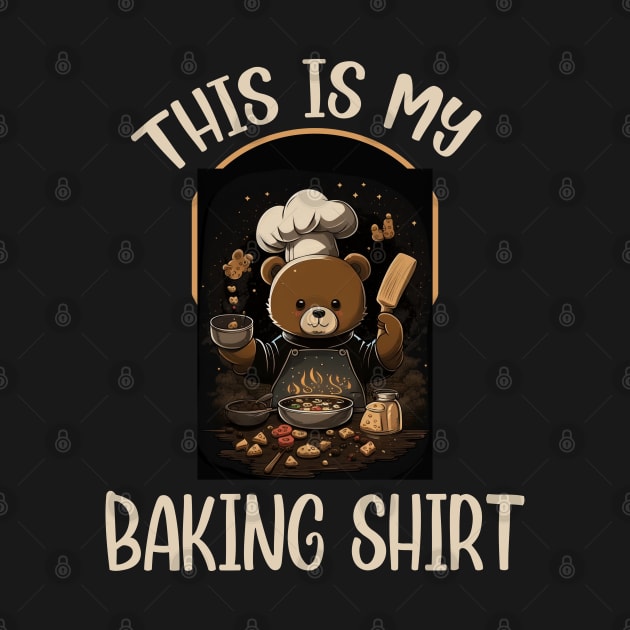 Cuddly baker Bear For Bears Lovers Bear-themed bakery by RetroZin