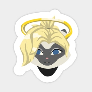 Overwatch Cats Mercy Magnet