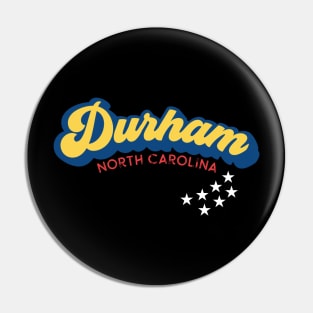 Durham North Carolina Flag Colors Pin