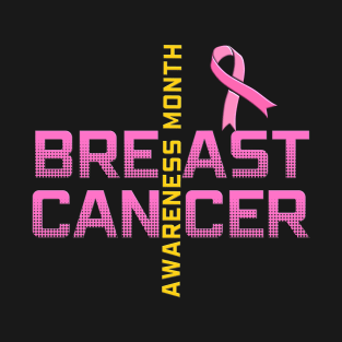 Pink Ribbon Breast Cancer Awareness Month T-Shirt