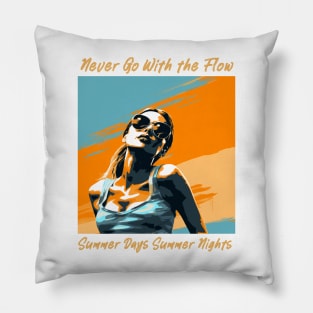 endless summer, summer days summer nights, fashion design v2 Pillow