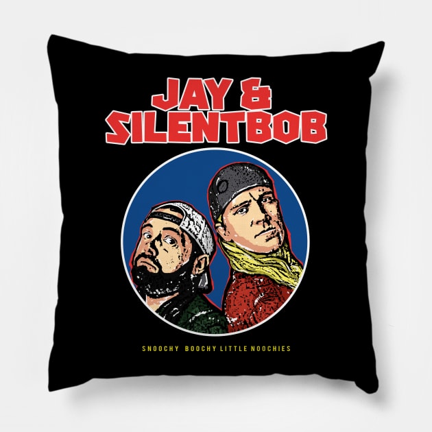 Jay and Silent Bob Pillow by lockdownmnl09