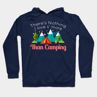 I Love Camping Because Hate People Funny Camping Kids Hoodie