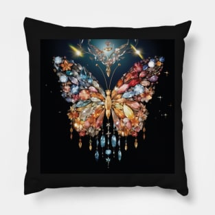 Butterflly Broach Sparkle Pillow