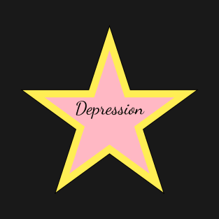 Aesthetic depression star. Sticker, T-shirt T-Shirt