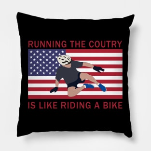 Joe Biden Falling Off His Bike Pillow