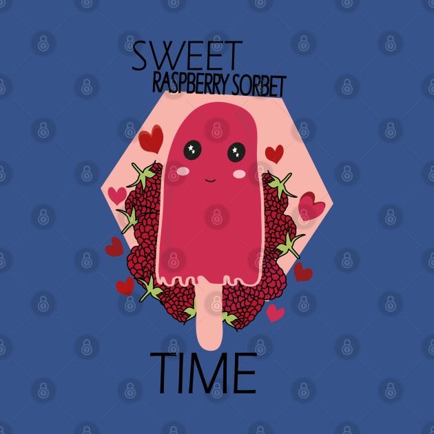 Raspberry sorbet Kawaii Sweet Raspberry Sorbet Time by Day81