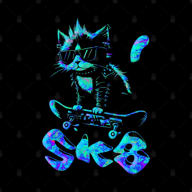 Skater Cat | Hardcore Cat | Radical Cat by Ryo Li