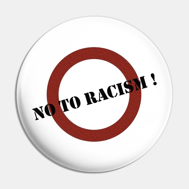 No to racism Pin by Muhamed992