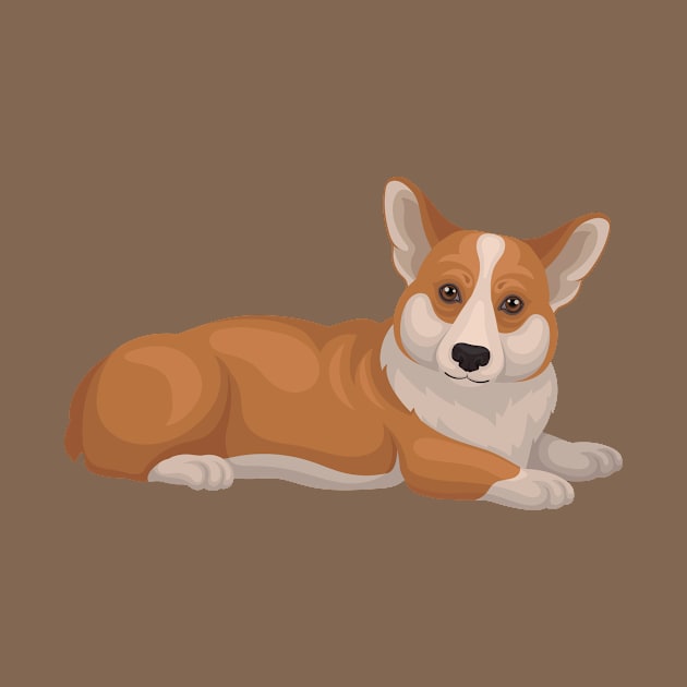 Chilin' Corgi by NewWorldIsHere