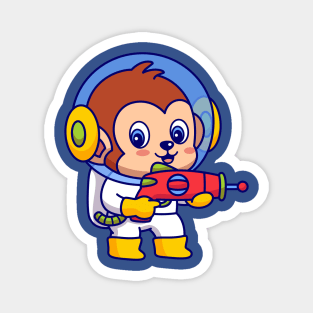 Monkey Galaxy Astronaut Magnet