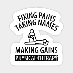 physiotherapist physical therapy gift saying funny Magnet