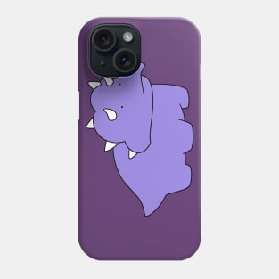 Purple Triceratops Phone Case