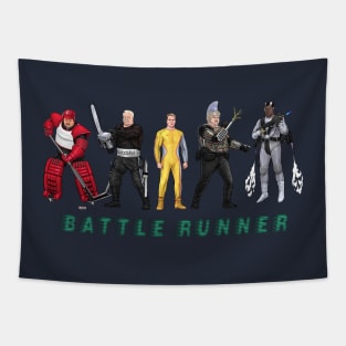 Battle Runner - The Running Man Japanese Title Tribute Tee Tapestry