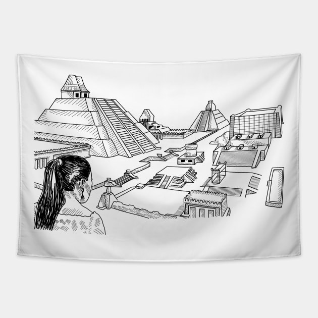 Tenochtitlan Tapestry by Digilogos