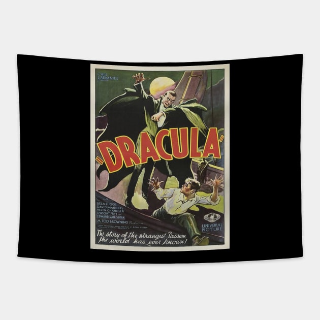 Dracula Classic Movie Tapestry by HorrorMoviesFan