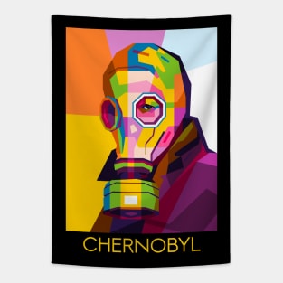 Chernobyl Mask Tapestry