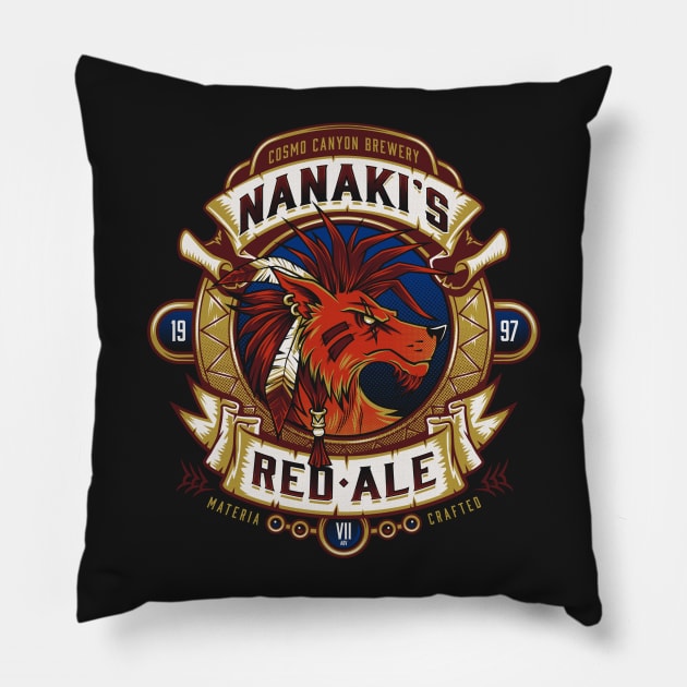 Nanaki's Red Ale Pillow by Nemons