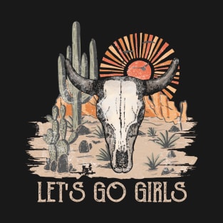 Retro Let's Go Girls Funny Gifts Boys Girls T-Shirt