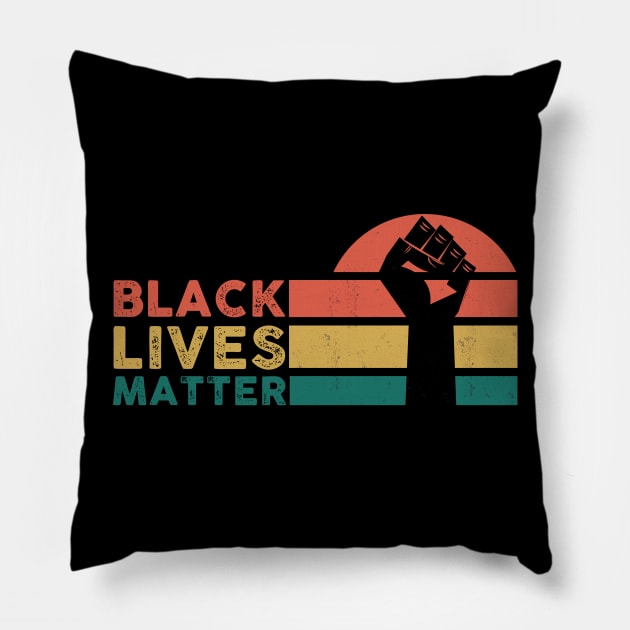 Black Lives Matter Pillow by Artistry Vibes