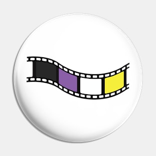 Film Strip - Non-Binary Pride Pin