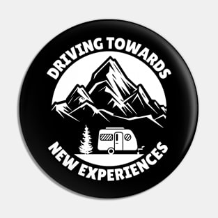 Driving towards new experiences Caravanning and RV Pin