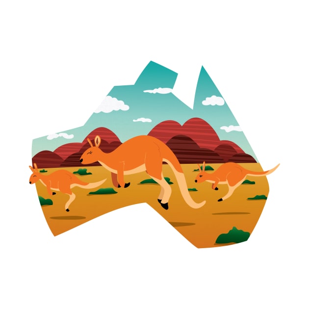 Australia Kangaroos by DreamBox