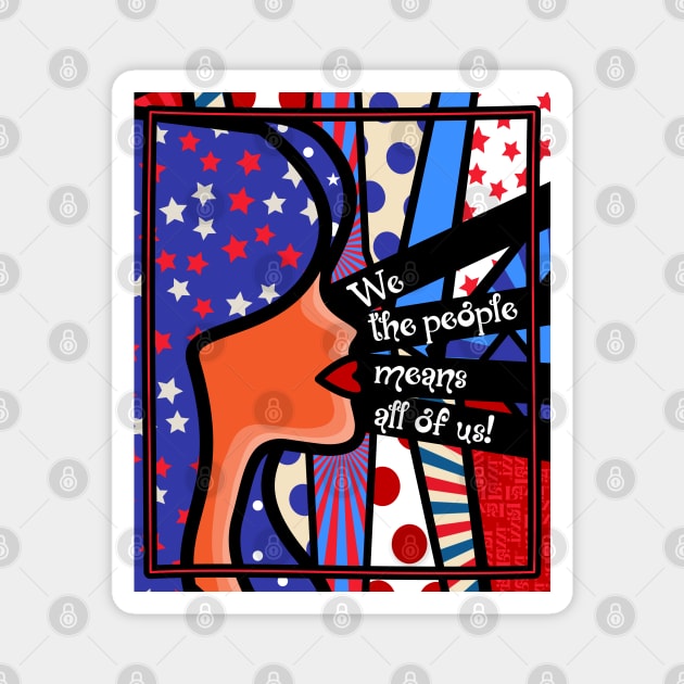 African American Commemorative Equality Magnet by PrettyVocal