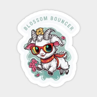 little baby goat blossum bouncer Magnet