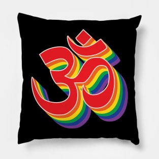 Rainbow Om Pillow