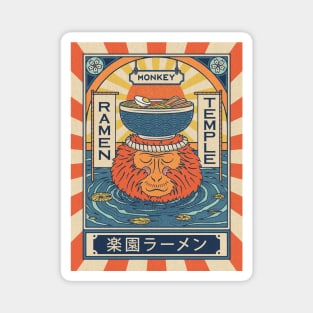 Ramen Temple Monkey Magnet