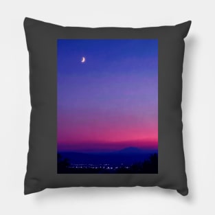 Vapormoon Aesthetic Sky Pillow