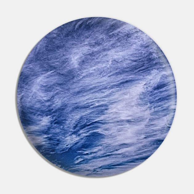 Wispy clouds in a Blue Sky Pin by stevepaint