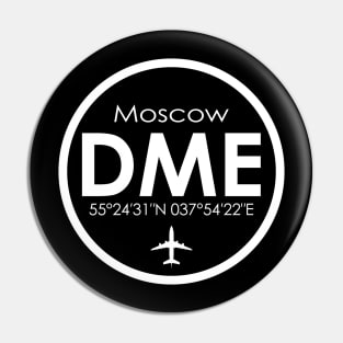 DME, Moscow Domodedovo Airport, Russia Pin