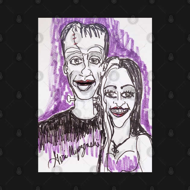 The Munsters Herman Munster and Lily by TheArtQueenOfMichigan 