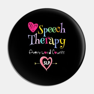 Slps Speech Language Pathologist Speech Therapy Pin