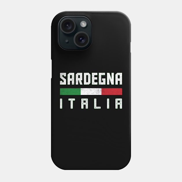 Sardegna / Italian Region Typography Design Phone Case by DankFutura