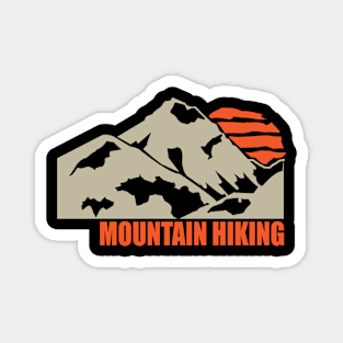 Vintage Mountain Hiking Graphic Illustration With Cool and Refreshing Color Magnet