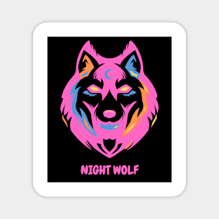 Night Wolf Magnet