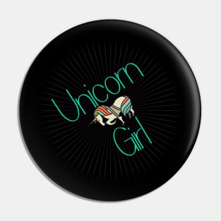 Unicorn Girl Pin