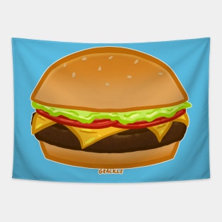 Charming Cheeseburger Tapestry